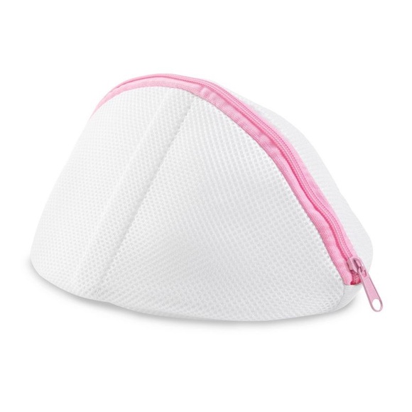 White & Pink Mesh Zipper Bra Laundry Bag - Washing Machine Intimates & Delicates - Picture 4 of 12